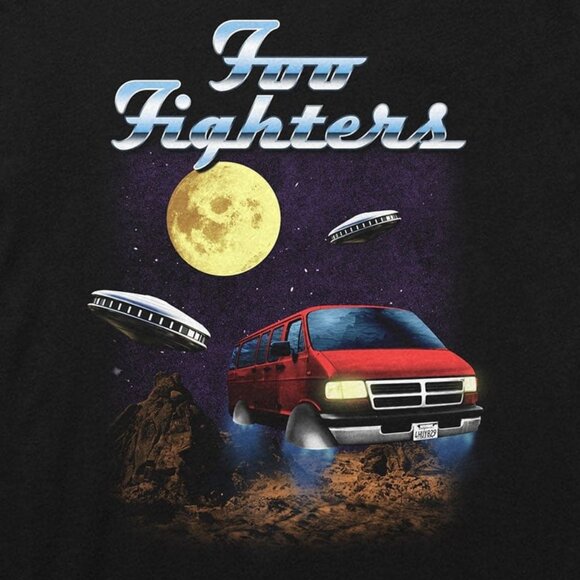 Foo Fighters Van Tour Rock Band Music Fan Streetwear Graphic Unisex T-Shirt 140 - Picture 2 of 5